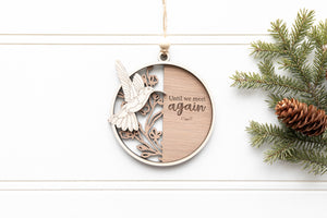 Personalized Memorial Christmas Ornament - Hummingbird