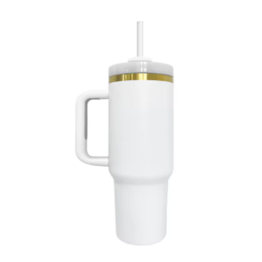 40 oz Mountains and Clouds Tumbler with Handle