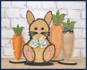 DIY Wood Kit - Wood Slice Easter Bunny
