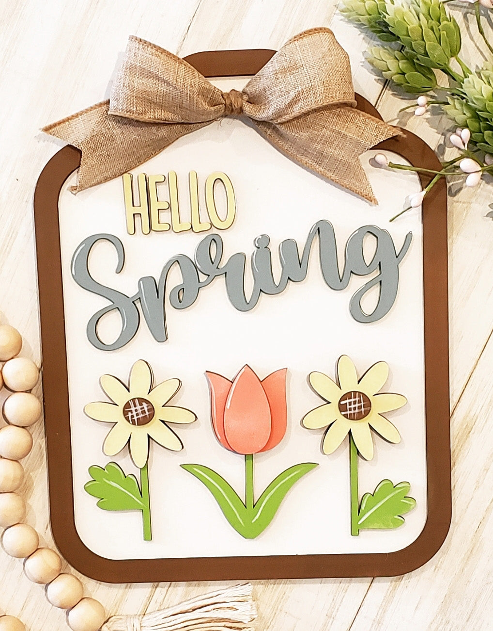 DIY Wood Kit - Hello Spring Mason Jar