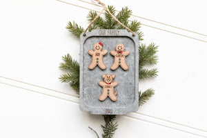Personalized Family Cookie Sheet Christmas Ornament