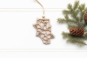 Alberta Rose Christmas Ornament - Oak & Maple