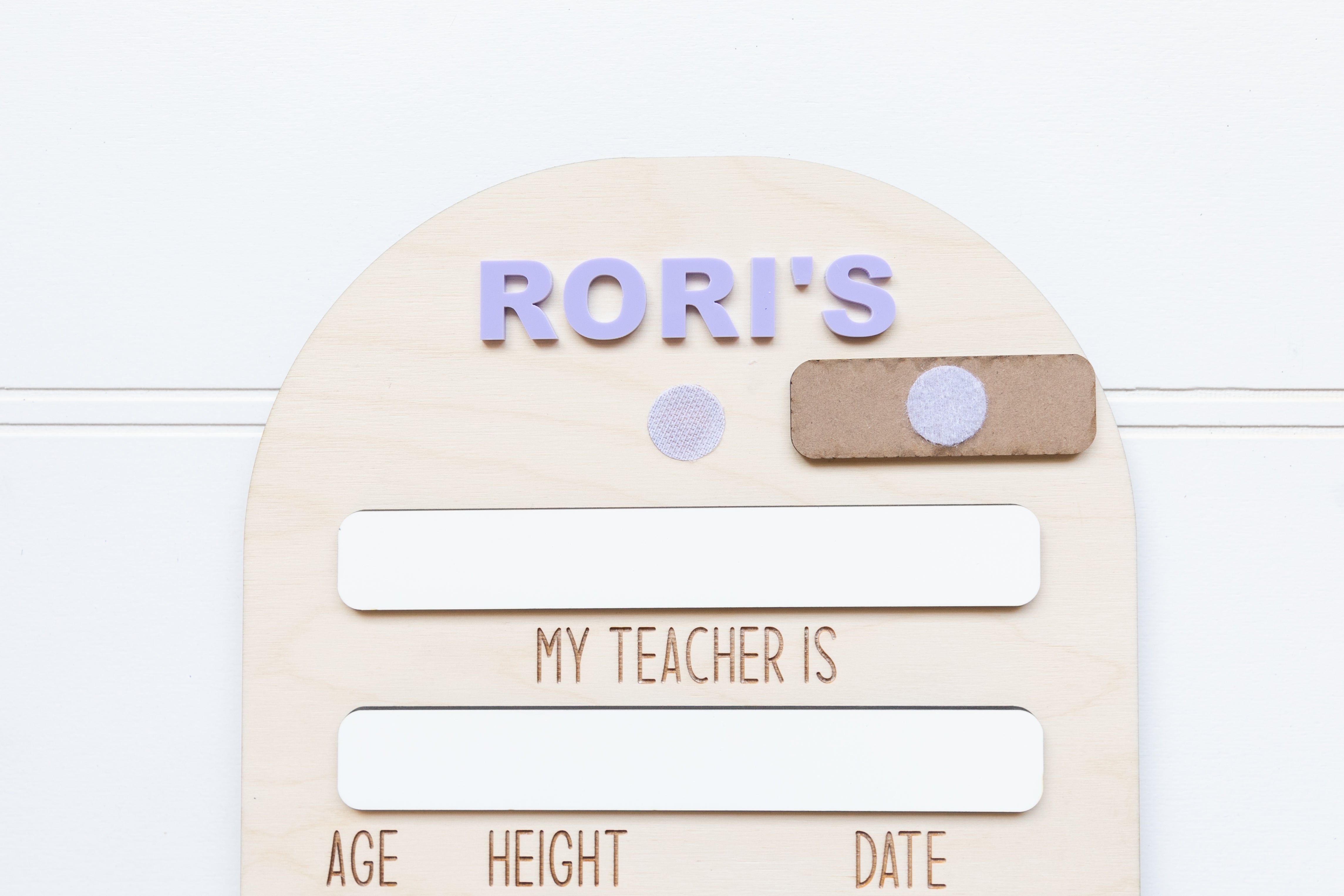 Personalized First & Last Day Of School Sign