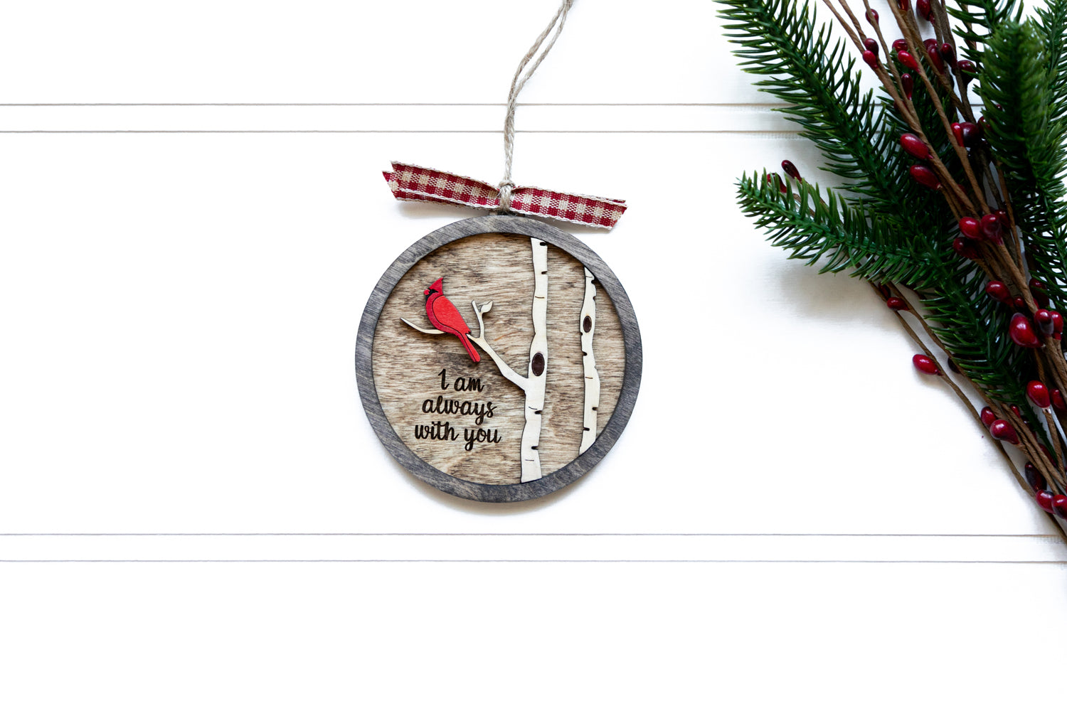 Memorial Ornament - Cardinal - I am Always With You