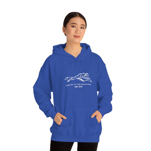 Unisex Heavy Blend™ Hooded Sweatshirt Take Me To The Mountains With Hinton AB