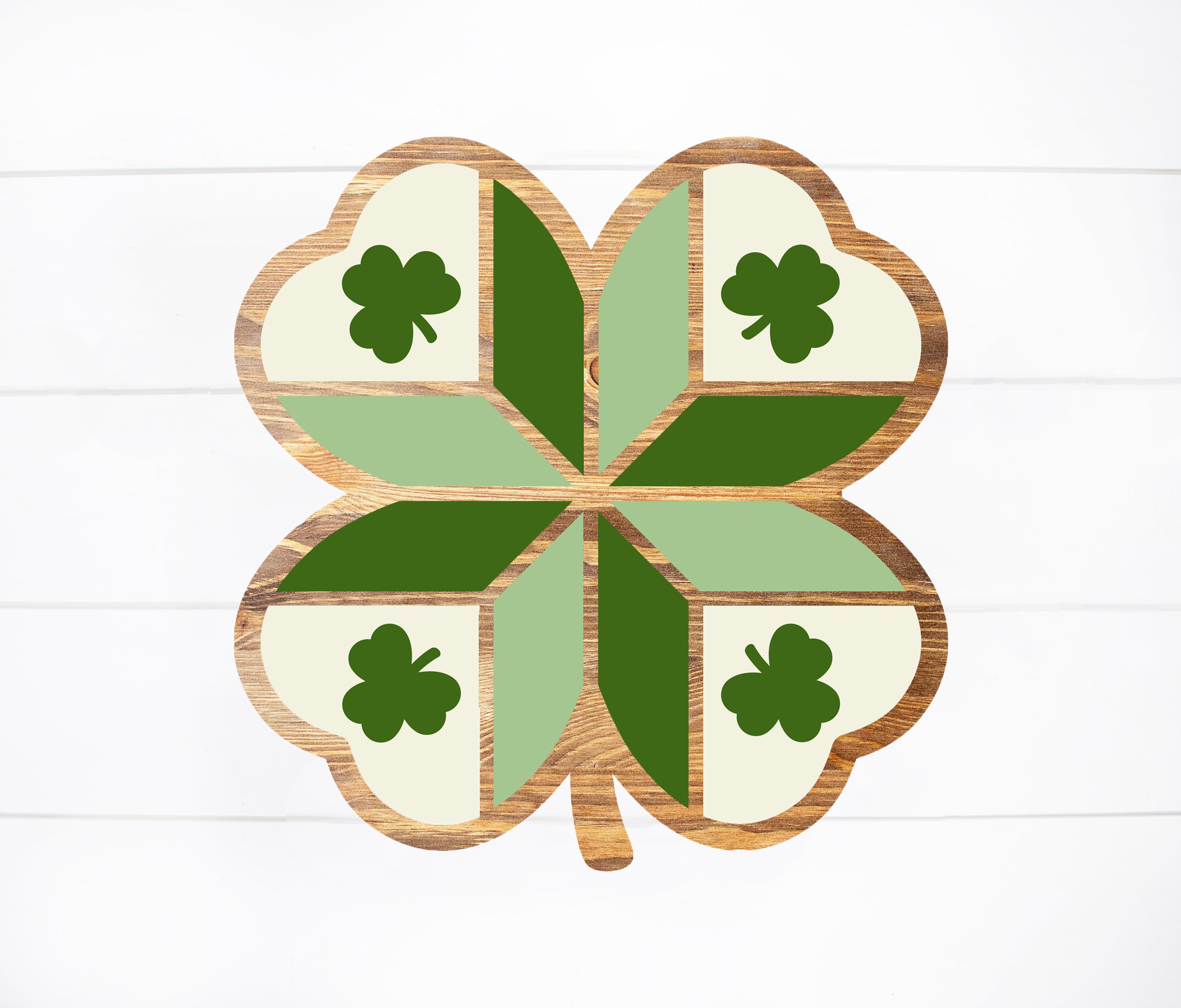 DIY Wood Kit -  Four Leaf Clover Door Hanger